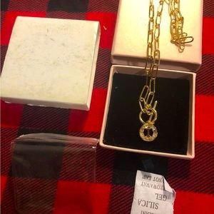 Luxval Initial “I” Gold Tone Necklace